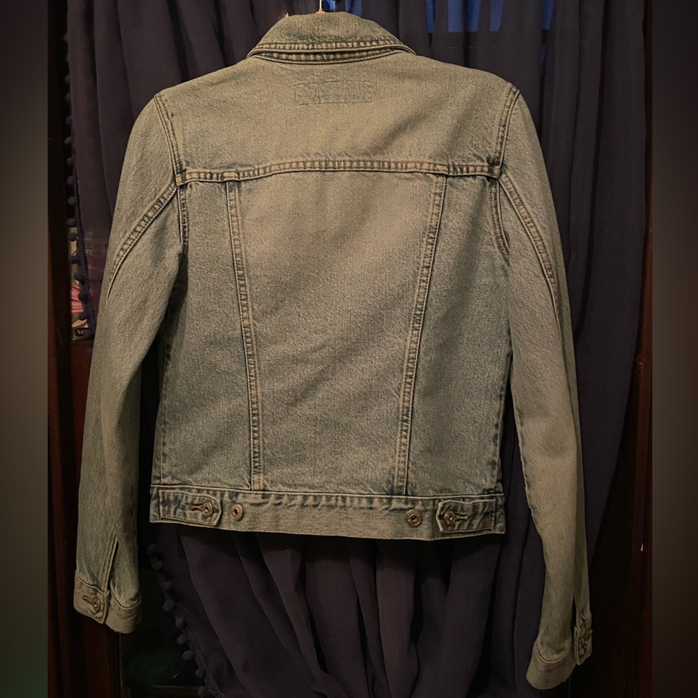 Vintage Express Blues Denim Jacket Size S - Picture 3 of 11